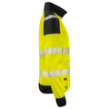 Yellow-Black - Side - Projob Mens Hi-Vis Sweatshirt