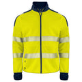 Yellow-Navy - Front - Projob Mens Hi-Vis Sweatshirt