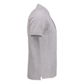 Ash - Side - James Harvest Mens Shellden Jacquard Polo Shirt