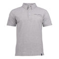 Ash - Front - James Harvest Mens Shellden Jacquard Polo Shirt