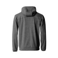 Grey Melange - Back - Clique Mens Ottawa Melange Full Zip Hoodie