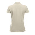 Light Khaki - Back - Clique Womens-Ladies Classic Marion Short-Sleeved Polo Shirt