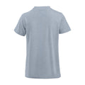 Grey - Back - Clique Womens-Ladies Premium Melange T-Shirt