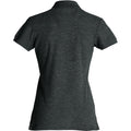 Anthracite Melange - Back - Clique Womens-Ladies Plain Polo Shirt