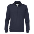 Navy - Front - Cottover Unisex Adult Half Zip Sweatshirt