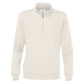 Off White - Front - Cottover Unisex Adult Half Zip Sweatshirt