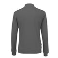 Charcoal - Back - Cottover Unisex Adult Half Zip Sweatshirt