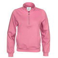 Pink - Front - Cottover Unisex Adult Half Zip Sweatshirt