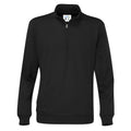 Black - Front - Cottover Unisex Adult Half Zip Sweatshirt