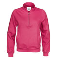 Dark Cerise - Front - Cottover Unisex Adult Half Zip Sweatshirt