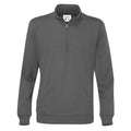 Charcoal - Front - Cottover Unisex Adult Half Zip Sweatshirt