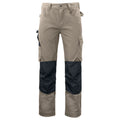 Khaki Brown - Front - Projob Mens Cargo Trousers