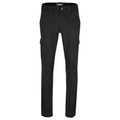 Black - Front - Clique Unisex Adult Stretch Cargo Trousers