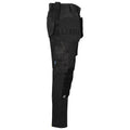 Black - Side - Projob Mens Stretch Trousers