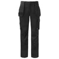 Black - Front - Projob Mens 5530 Contrast Panel Cargo Trousers