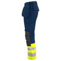 Yellow-Navy - Lifestyle - Projob Mens High-Vis Trousers