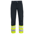 Yellow-Black - Front - Projob Mens High-Vis Cargo Trousers