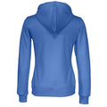 Royal Blue - Back - Cottover Womens-Ladies Full Zip Hoodie