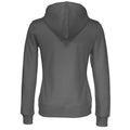 Charcoal - Back - Cottover Womens-Ladies Full Zip Hoodie