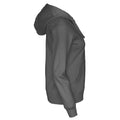 Charcoal - Side - Cottover Womens-Ladies Full Zip Hoodie