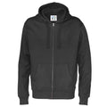 Black - Front - Cottover Mens Full Zip Hoodie