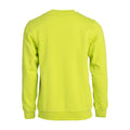 Visibility Green - Back - Clique Unisex Adult Plain Sweatshirt