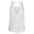 White - Back - Clique Womens-Ladies Slub Tank Top