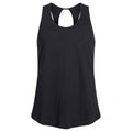 Black - Front - Clique Womens-Ladies Slub Tank Top