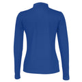 Royal Blue - Back - Cottover Womens-Ladies Pique Long-Sleeved Polo Shirt