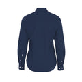 Navy - Back - Cottover Womens-Ladies Twill Shirt