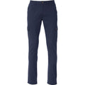 Dark Navy - Front - Clique Unisex Adult Cargo Trousers