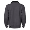 Grey - Back - Projob Mens Pro Gen Full Zip Sweatshirt