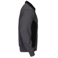 Grey - Side - Projob Mens Pro Gen Full Zip Sweatshirt