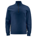 Navy - Front - Projob Mens Half Zip Sweatshirt