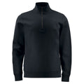 Black - Front - Projob Mens Half Zip Sweatshirt