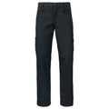 Black - Front - Projob Mens Plain Cargo Trousers