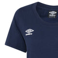 Navy-White - Side - Umbro Womens-Ladies Club Leisure T-Shirt