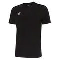 Black - Front - Umbro Mens Pro Taped T-Shirt