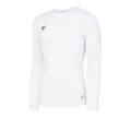 White - Front - Umbro Mens Core Long-Sleeved Base Layer Top