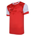 Vermillion-White - Front - Umbro Mens Vier Jersey