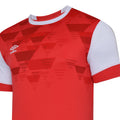 Vermillion-White - Side - Umbro Mens Vier Jersey