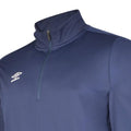 Dark Navy - Side - Umbro Mens Club Essential Half Zip Sweatshirt