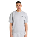 Grey Marl-Collegiate Blue - Side - Umbro Mens Core Short-Sleeved Sweatshirt