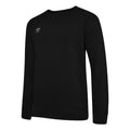 Black-White - Front - Umbro Mens Club Leisure Sweatshirt