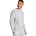 Grey Marl-White - Pack Shot - Umbro Mens Club Leisure Sweatshirt