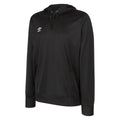 Black - Front - Umbro Mens Club Essential Polyester Hoodie