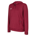 New Claret - Front - Umbro Mens Club Essential Polyester Hoodie