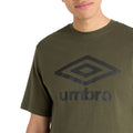 Forest Night-Black - Side - Umbro Mens Core Big Logo T-Shirt