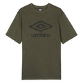 Forest Night-Black - Front - Umbro Mens Core Big Logo T-Shirt