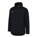 Black - Front - Umbro Mens Bench Padded Jacket